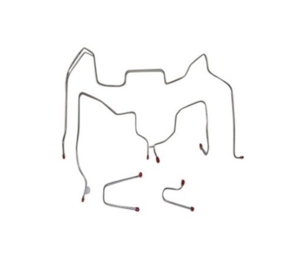 95-98 Chevrolet Silverado K1500 Brake Line Kit Reg Cab/Long Bed - Complete Brake Line Kit Car Part People