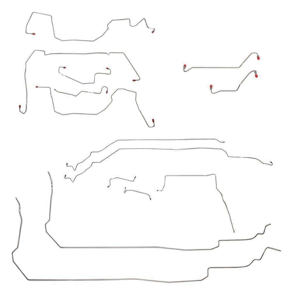 04-06 Pontiac GTO Brake Line Kit Stainless Steel - Complete Brake Line Kit Car Part People