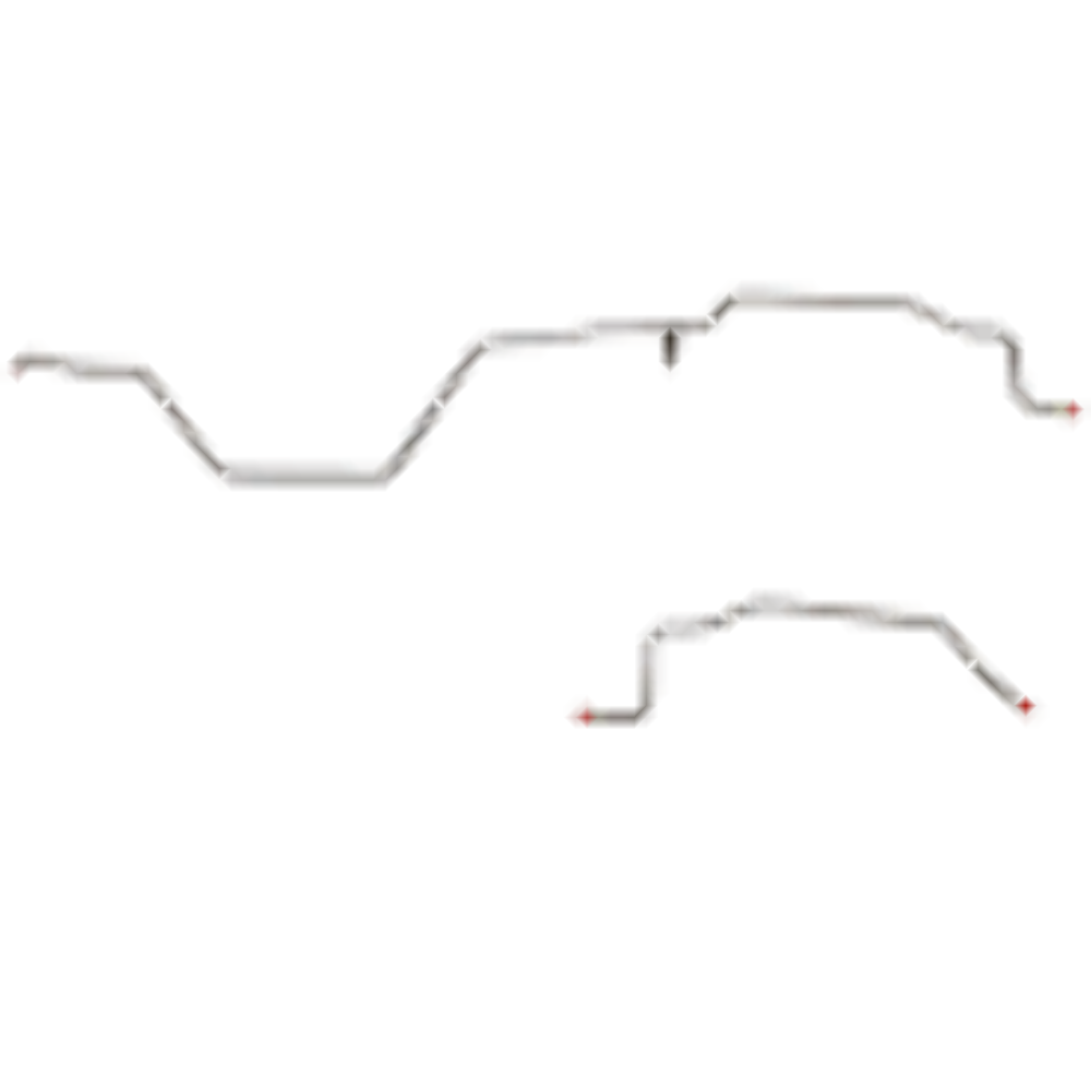 95-97 Dodge Ram 2500 Brake Line Kit 2WD Ext Cab/Short Bed - Complete Brake Line Kit Car Part People