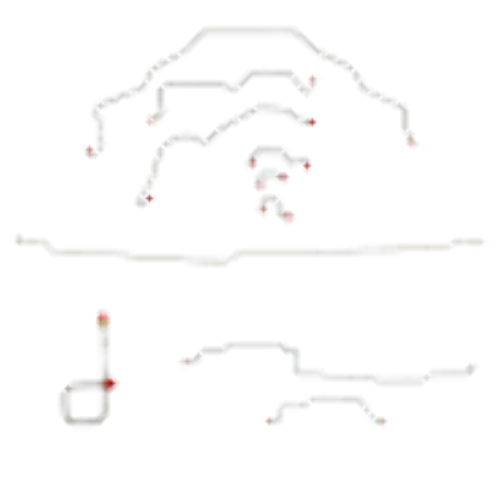 95-97 Dodge Ram 2500 Brake Line Kit 2WD Ext Cab/Short Bed