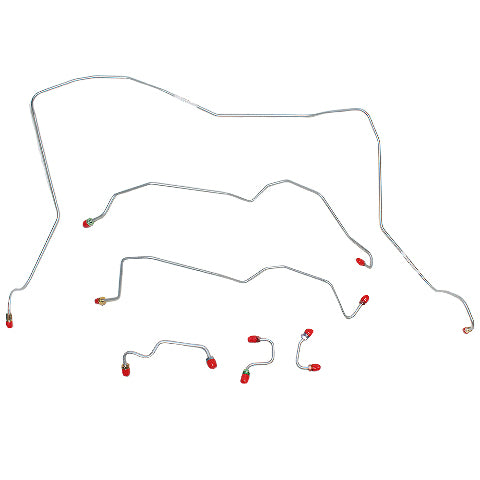 95-97 Dodge Ram 2500/3500 4WD Reg Cab/Long Bed RWABS Complete Brake Line Kit Steel