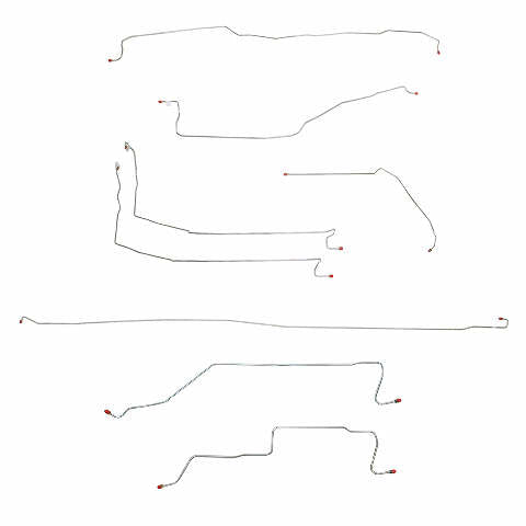 05-07 Chevrolet Silverado 1500 Brake Line Kit 4WD Reg Cab/Long Bed Stainless CBK0076SS