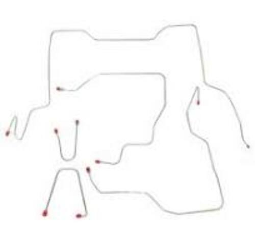 95-00 Chevrolet K2500 Brake Line Kit Ext Cab/Short Bed Stainless Steel