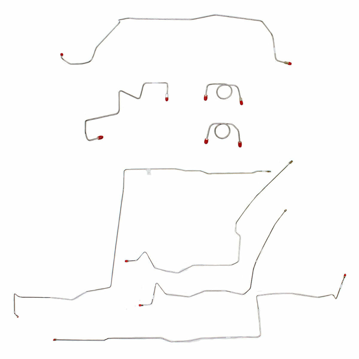 2003 - 2005 Dodge Neon Brake Line Kit - CBK0090SS - Complete Brake Line Kit Car Part People