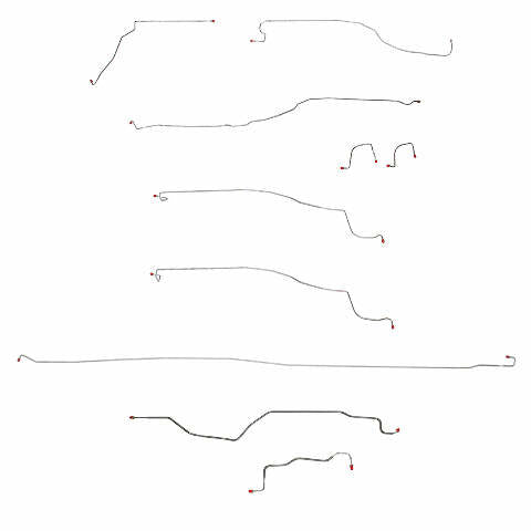 03-04 GMC Sierra 1500 Brake Line Kit 4WD Reg Cab/Long Bed