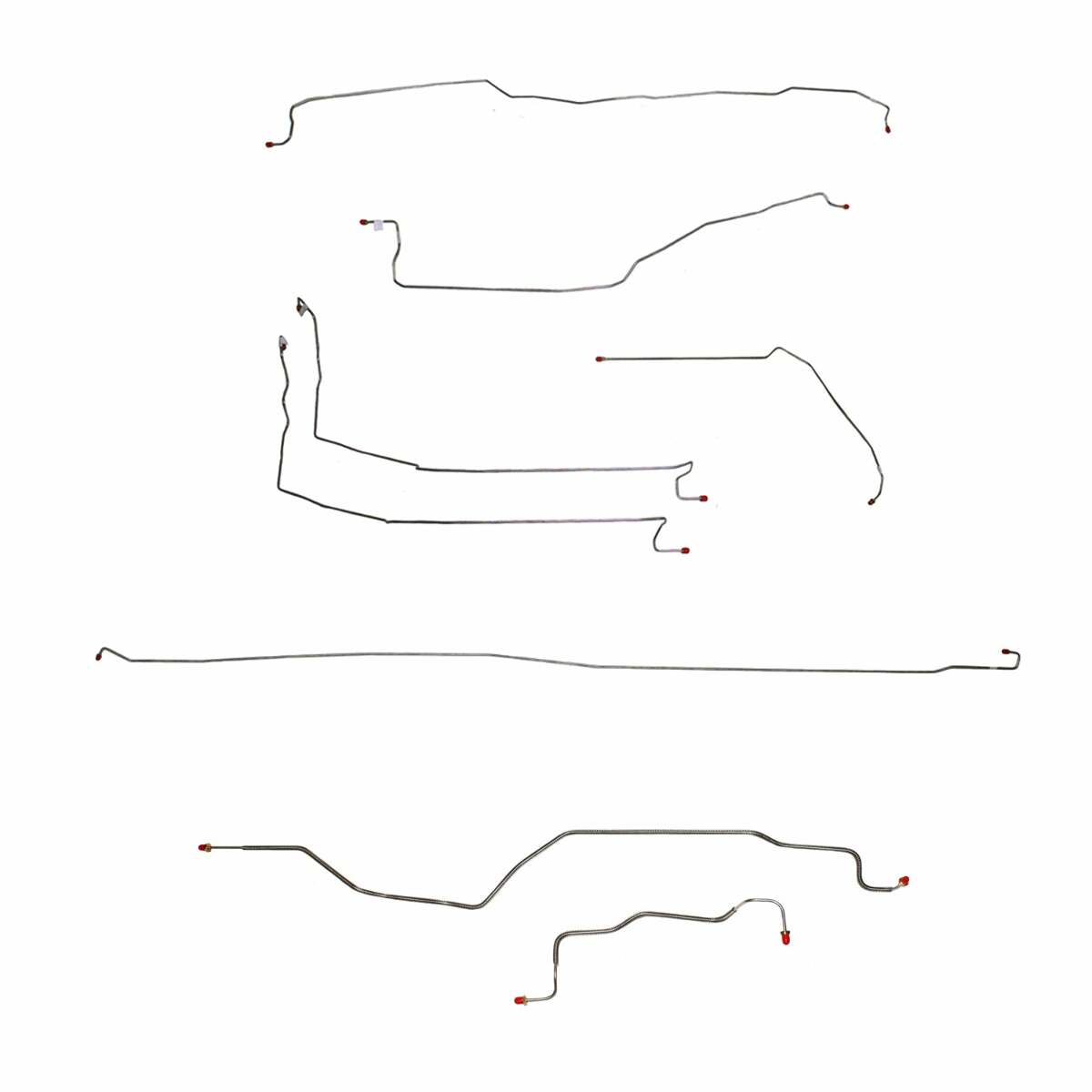 99-02 Chevrolet Silverado 1500 Brake Line Kit 4WD Reg Cab/Long Bed - Complete Brake Line Kit Car Part People