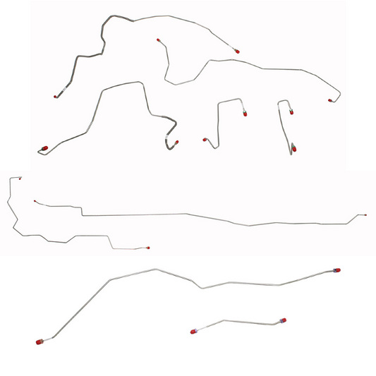 2005-06 Ford F250 SD Complete Brake Line Kit 4WD Ext Cab/Long Bed Stainless CBK0105SS