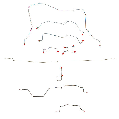 95-97 Dodge Ram 2500 Brake Line Kit 4WD Ext Cab/Long Bed RWABS Manual Trans CBK0120OM