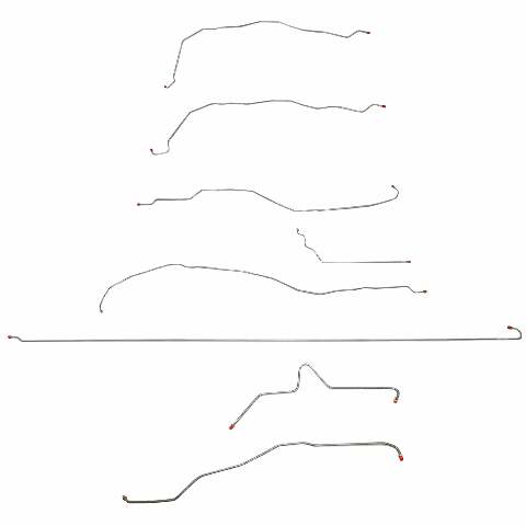 01-07 Chevrolet 2500 HD Brake Line Kit Crew Cab/Long Bed Stainless Steel
