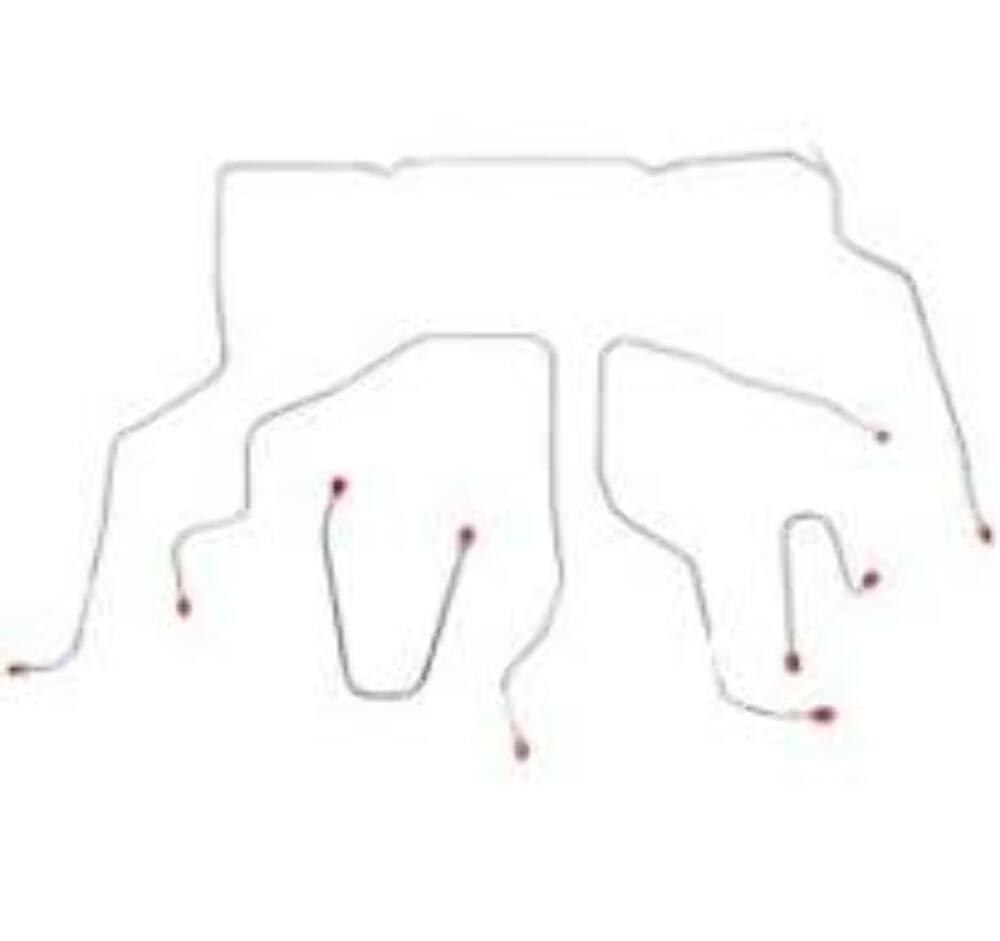 1995-98 GMC K1500 Ccomplete Brake Line Kit Reg Cab / Short Bed - CBK0128OM - Complete Brake Line Kit Car Part People