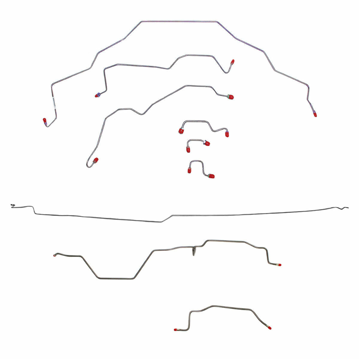 1995-97 Dodge Ram 2500 Brake Line Kit 2WD Rear ABS Quad Cab Long Bed - CBK0139SS