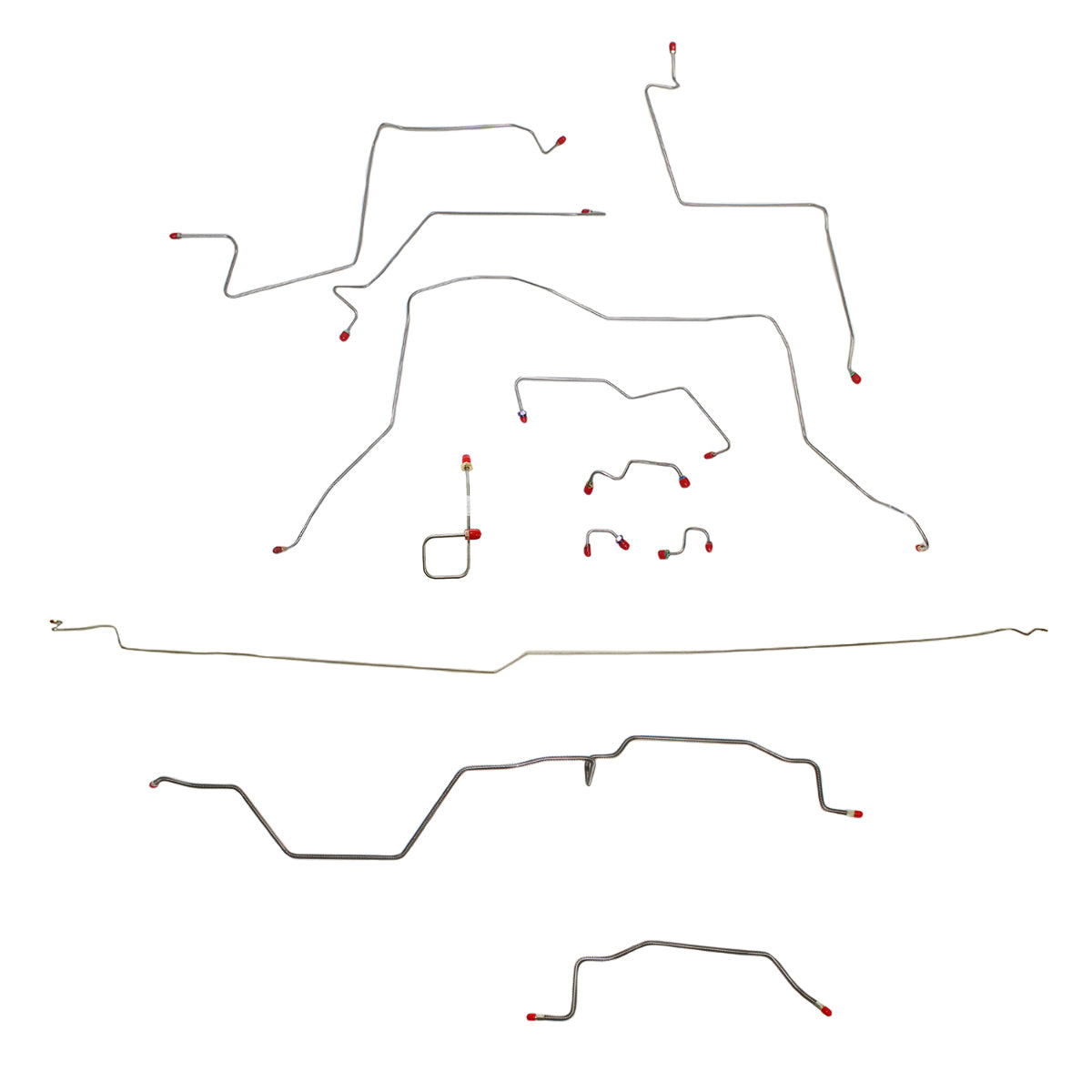 1995 - 1997 Dodge Ram 3500, 4WD, AWABS, Reg Cab, Long Bed Brake Line Kit - CBK0147SS