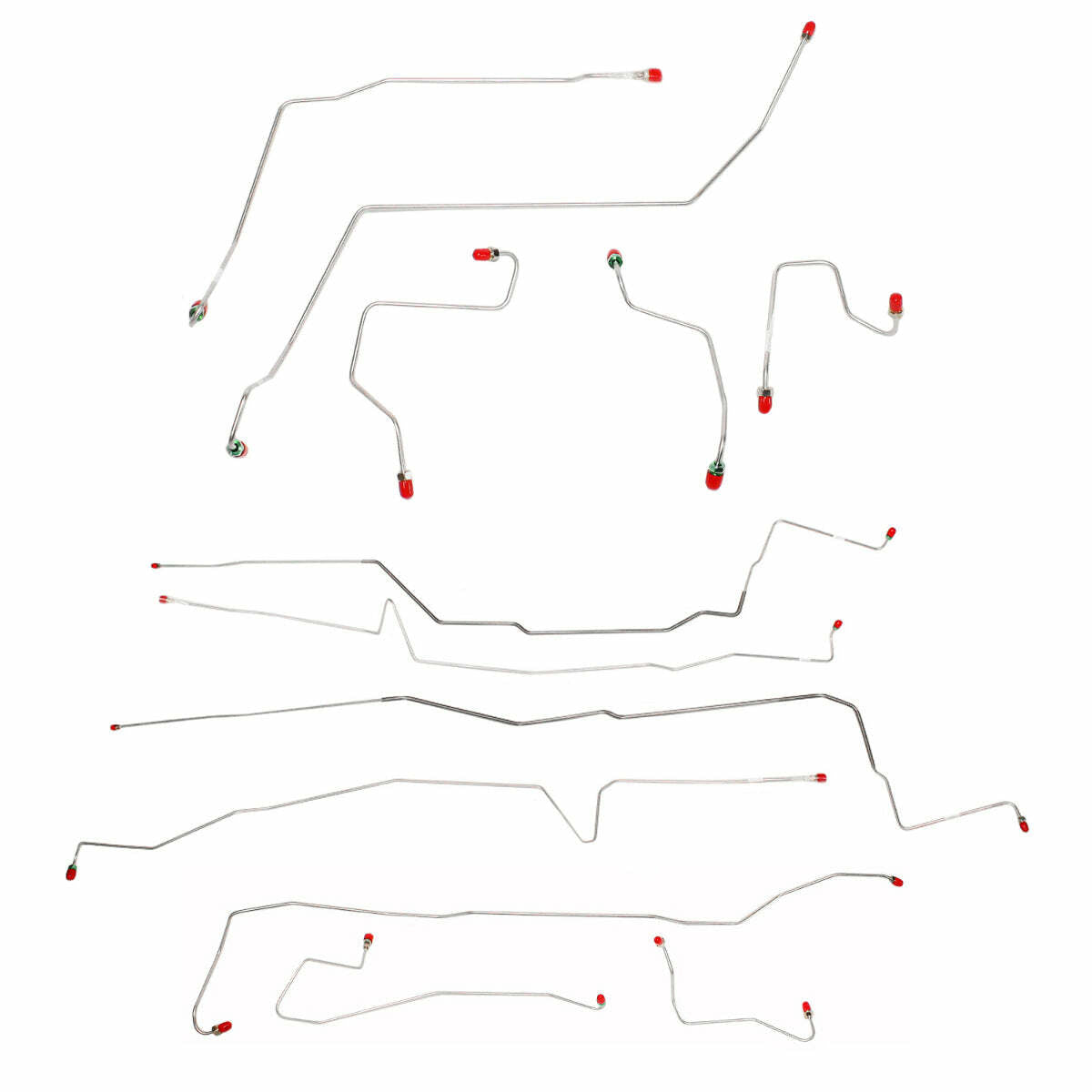 2000-07 Ford Taurus Brake Line Set Rear Drum Brakes Steel - CBK0158OM