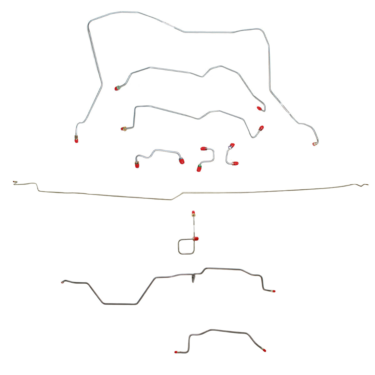 Dodge Complete Brake Line Kit; Fine Lines-CBK0163OM - Complete Brake Line Kit Car Part People