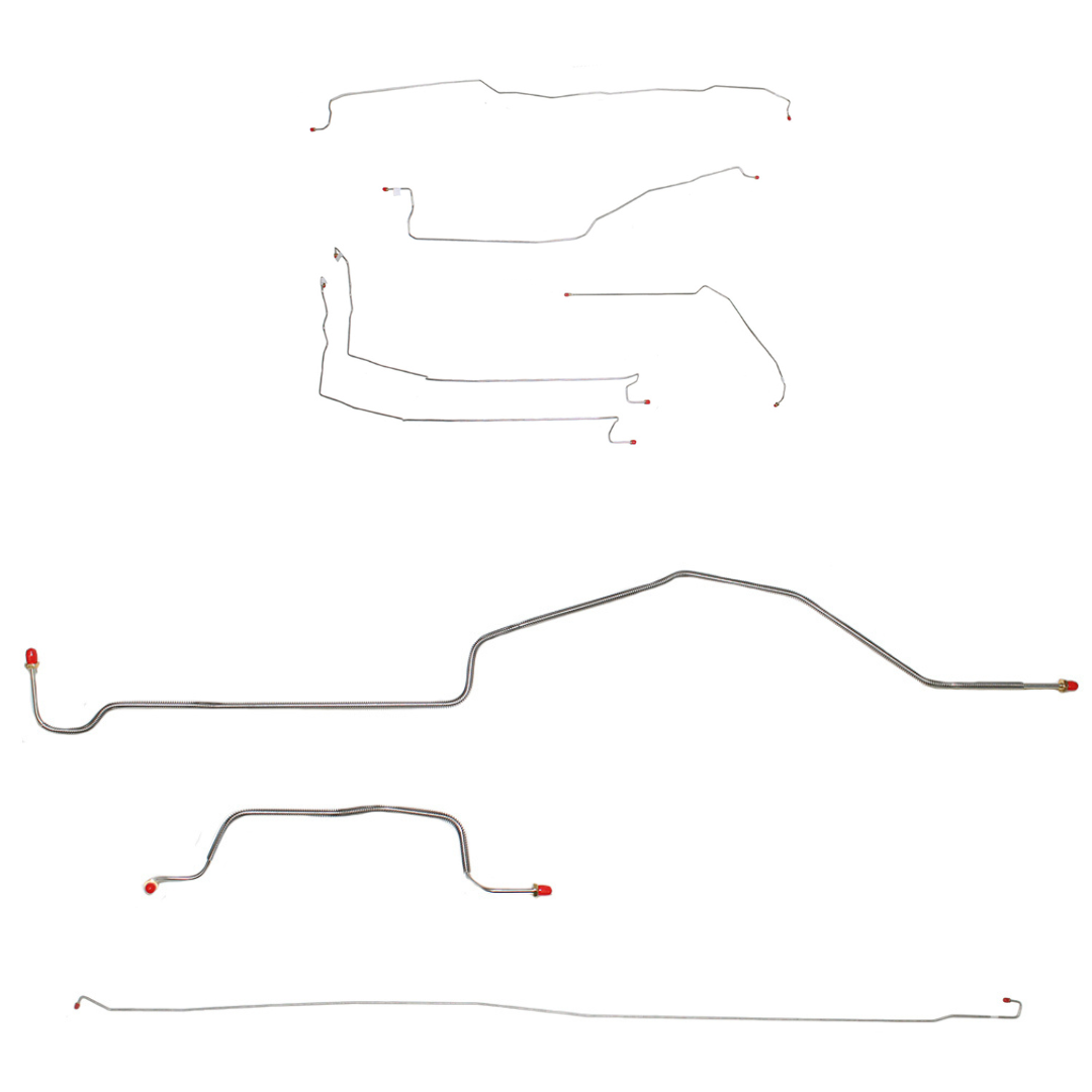99-07 GM 1500HD or 2500 2WD/4WD Crew Cab 78'' Bed Brake Line CBK0168OM - Complete Brake Line Kit Car Part People