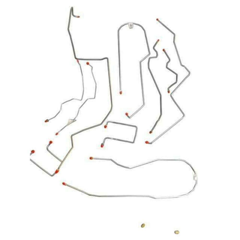 98-00 Chevrolet S10 Brake Line Kit 4WD Ext Cab/Short Bed Rear Disc - Complete Brake Line Kit Car Part People