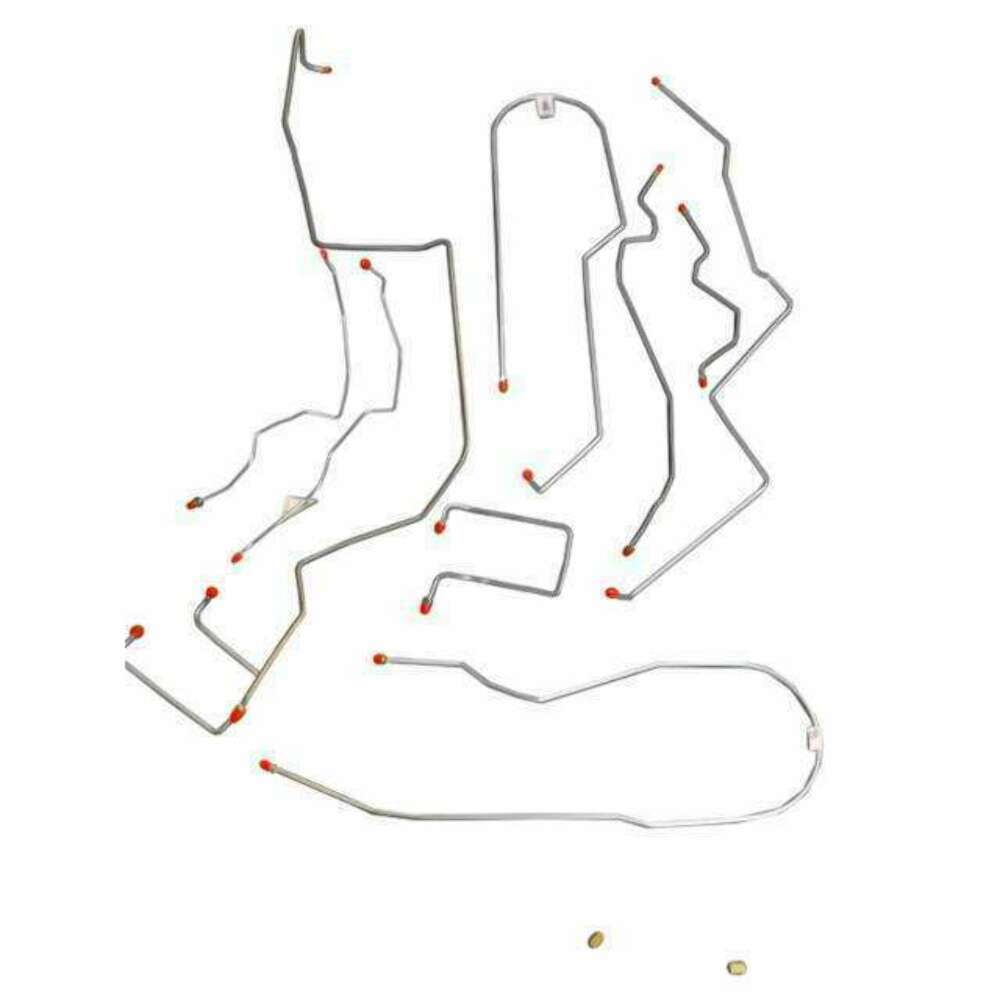 98-00 Chevrolet S10 Brake Line Kit 4WD Ext Cab/Short Bed Stainless Steel - Complete Brake Line Kit Car Part People