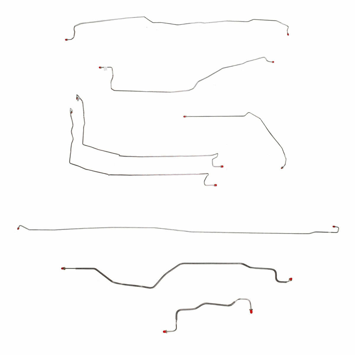 CBK0190OM- 99-02 Silverado/Sierra 1500, 4WD, Ext, 78 Bed Brake Line Kit; Steel - Complete Brake Line Kit Car Part People