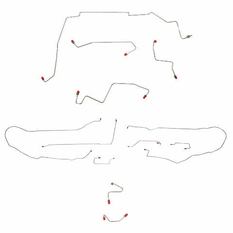 2005 - 2006 Ford Escape Brake Line Kit - CBK0194OM