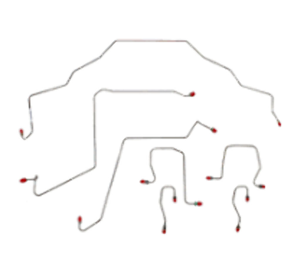 Dodge Complete Brake Line Kit; Fine Lines-CBK0203OM - Complete Brake Line Kit Car Part People