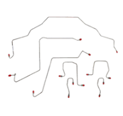 Dodge Complete Brake Line Kit; Fine Lines-CBK0203OM
