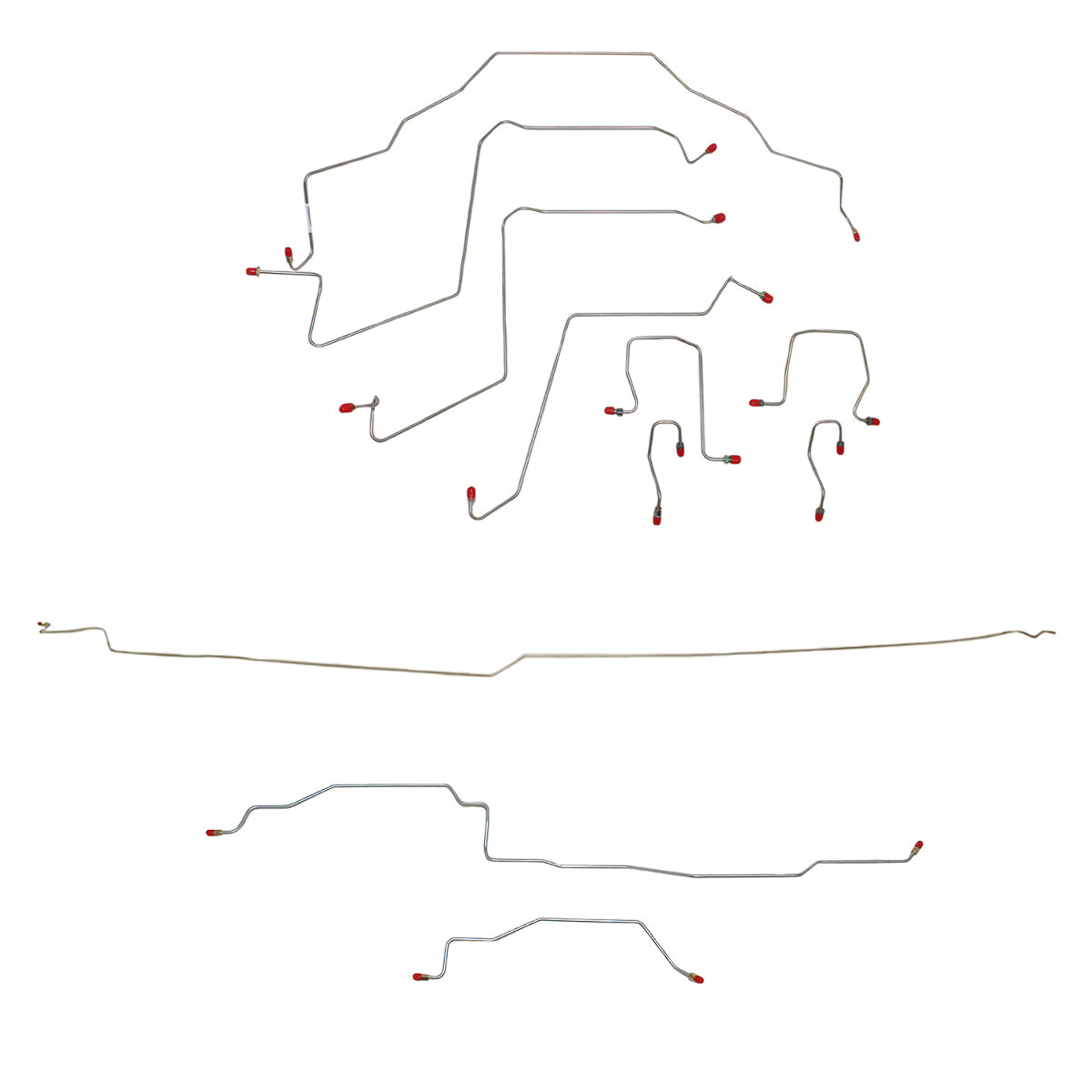 Dodge Complete Brake Line Kit; Fine Lines-CBK0203OM - Complete Brake Line Kit Car Part People