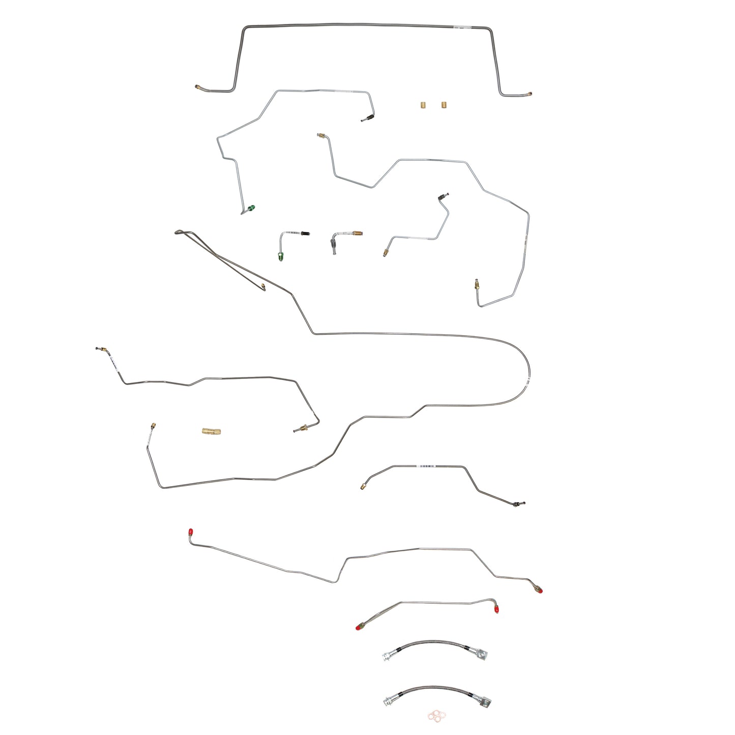 2002 - 2007 Jeep Liberty Brake Line Kit - CBK0213SS - Complete Brake Line Kit Car Part People