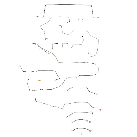 2002 - 2007 Jeep Liberty Brake Line Kit - CBK0213SS