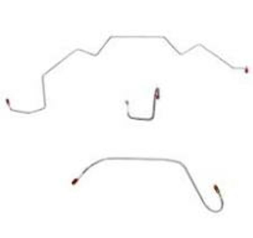 Complete Brake Line Kit For 67-69 Dodge Charger Power Disc Brakes Stainless CBK0215SS