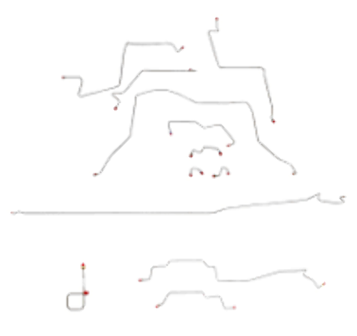 1995 - 1997 Dodge Ram Brake Line Kit - CBK0226SS