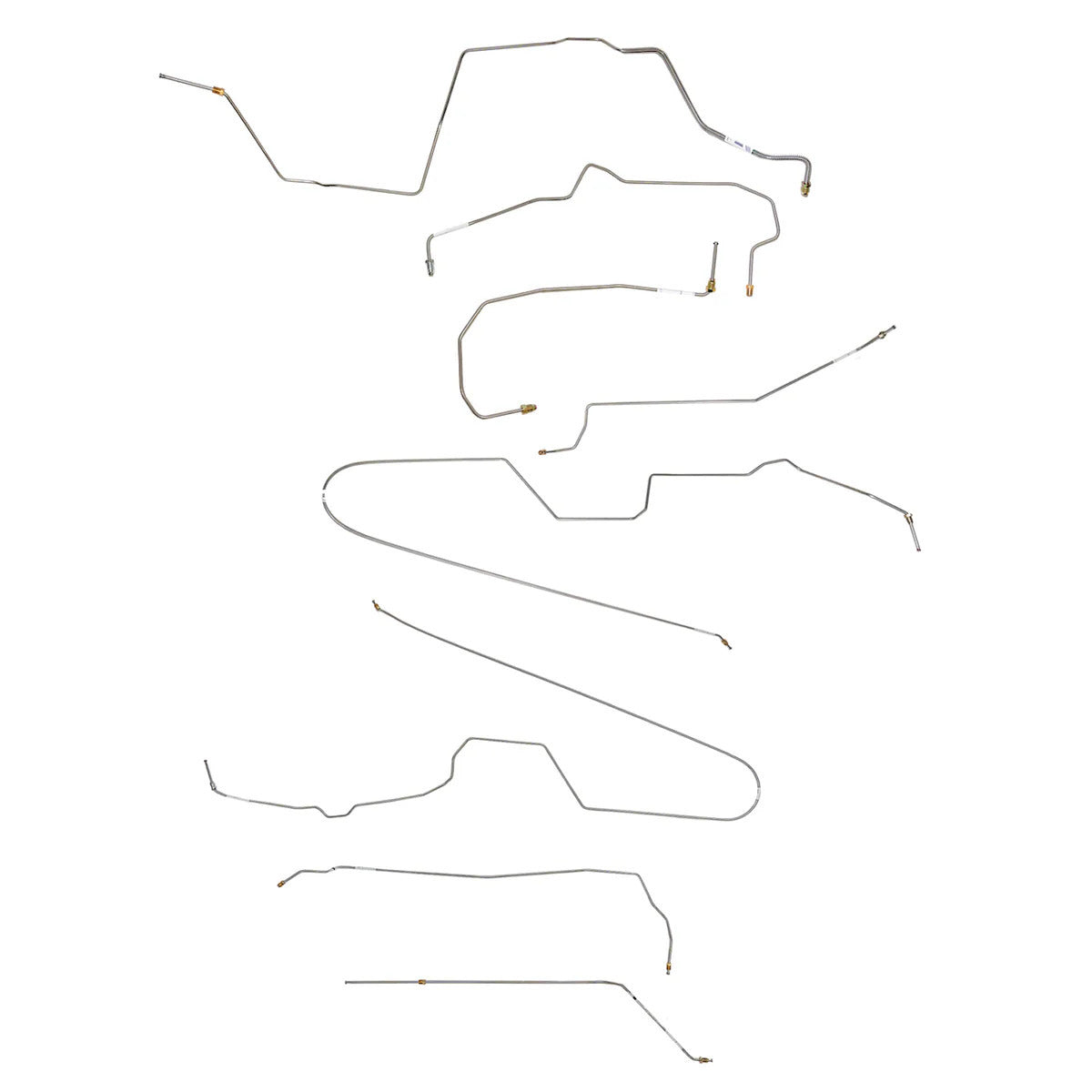 Chevy Complete Brake Line Kit; Fine Lines-CBK0231OM