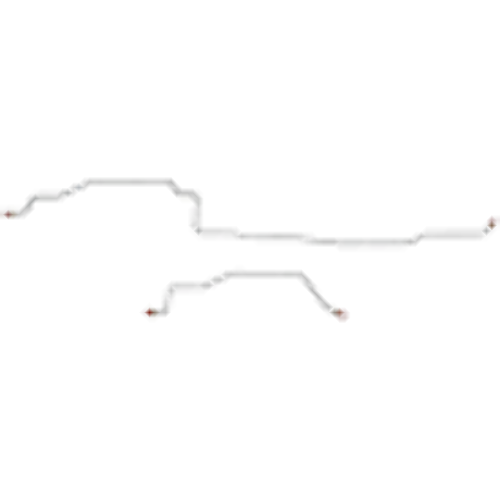 Fits 94-95 Ram 1500, 2WD, AWABS, Reg / Long, Drum; Complete Brake Line-CBK0237OM