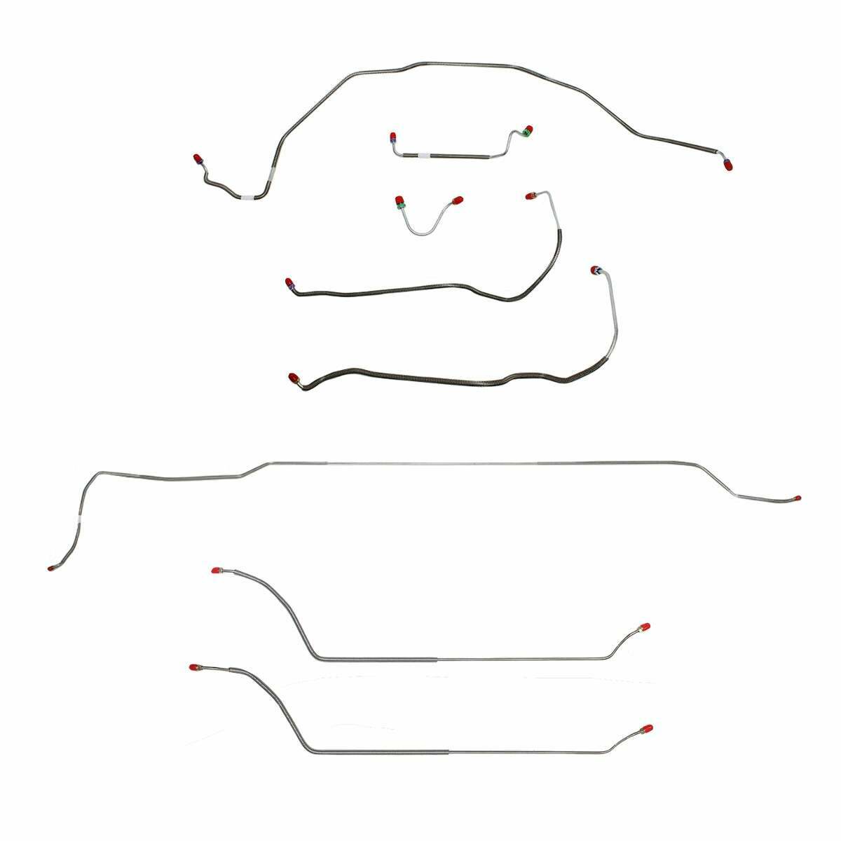 69 Chevy Malibu w/Manual Disc Brakes, Complete Brake Line Kit CBK0298SS - Complete Brake Line Kit Car Part People
