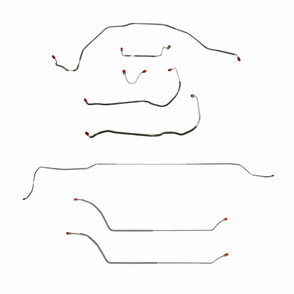 69 Chevy Malibu w/ Power Disc Brakes, Complete Brake Line Kit CBK0299SS - Complete Brake Line Kit Car Part People