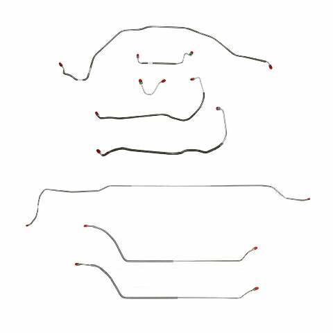69 Chevy Malibu w/ Power Disc Brakes, Complete Brake Line Kit CBK0299SS