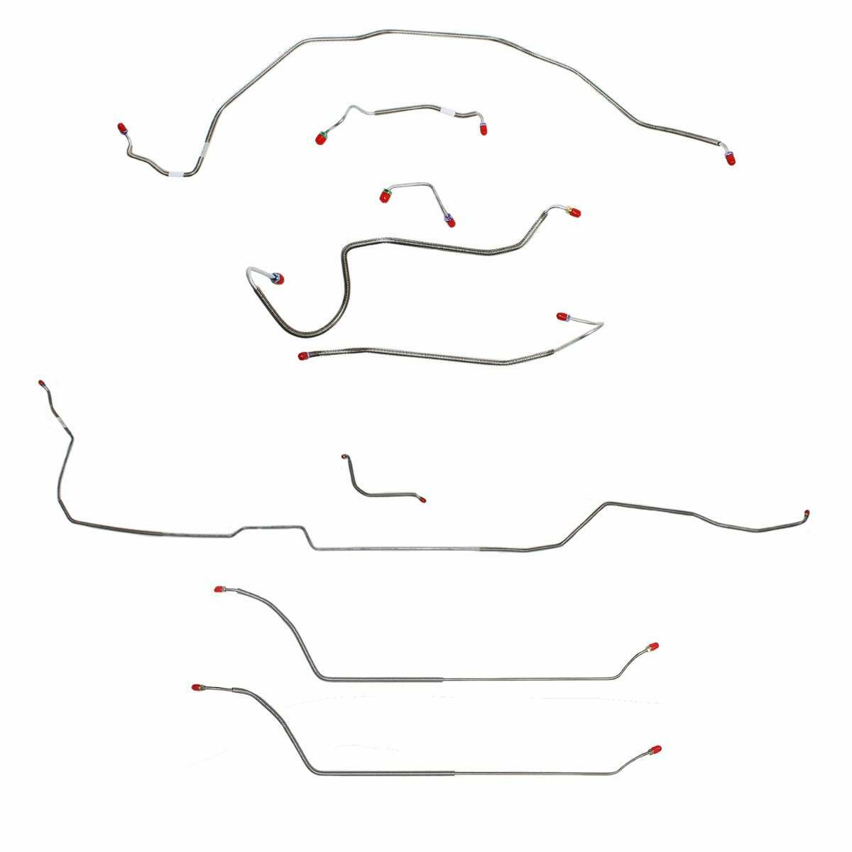 1970 Chevy Malibu w/ Manual Disc Brakes, Complete Brake Line Kit CBK0302SS