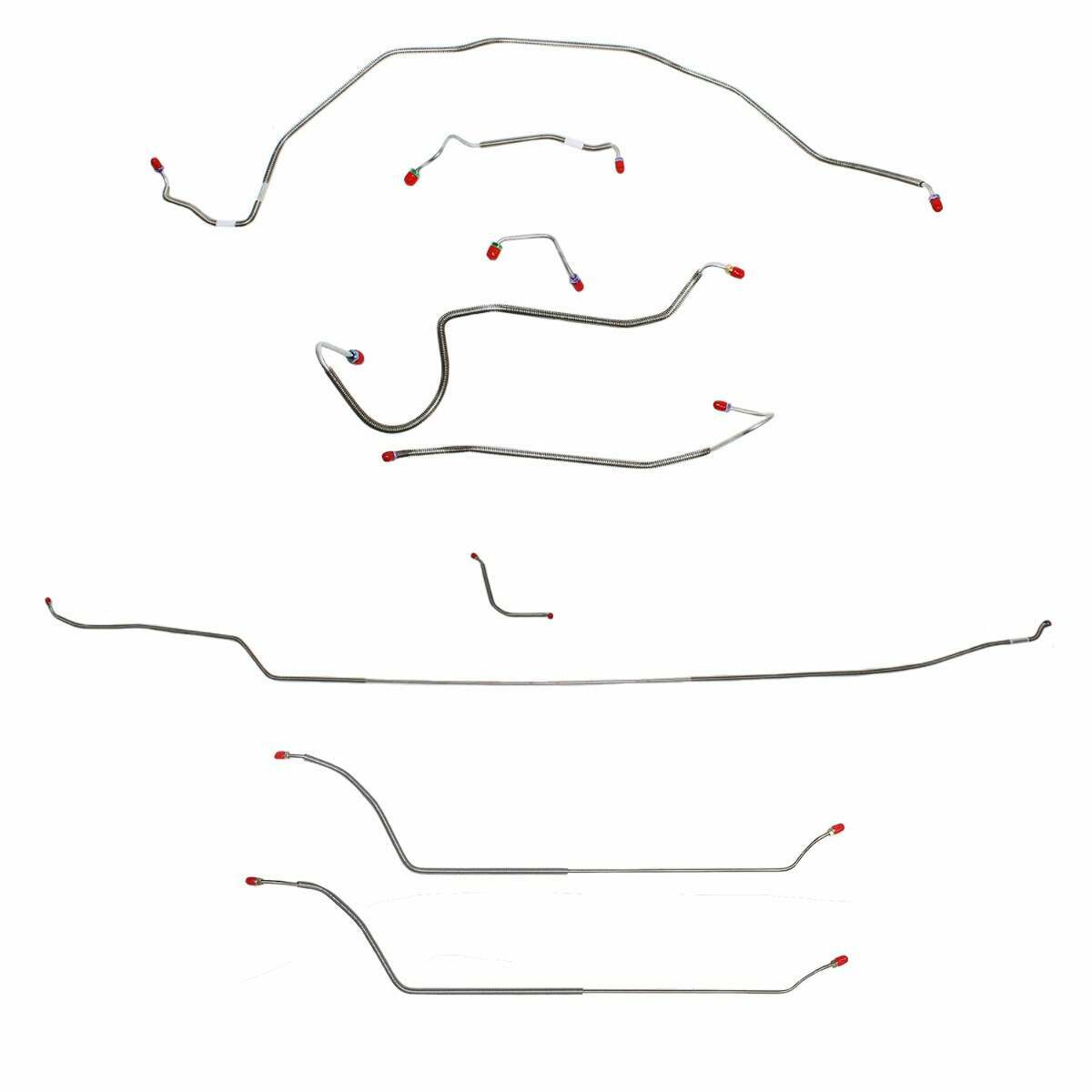 70 Chevy Malibu w/ Manual Disc Brakes, Complete Brake Line Kit CBK0303SS - Complete Brake Line Kit Car Part People