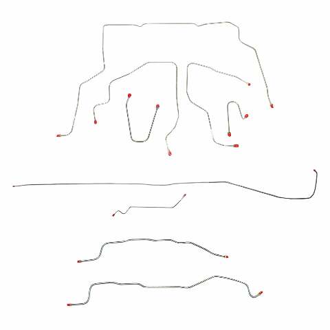 1995-99 Chevrolet Tahoe Complete Brake Line Kit 4 Door 4x4 Stainless CBK0339SS