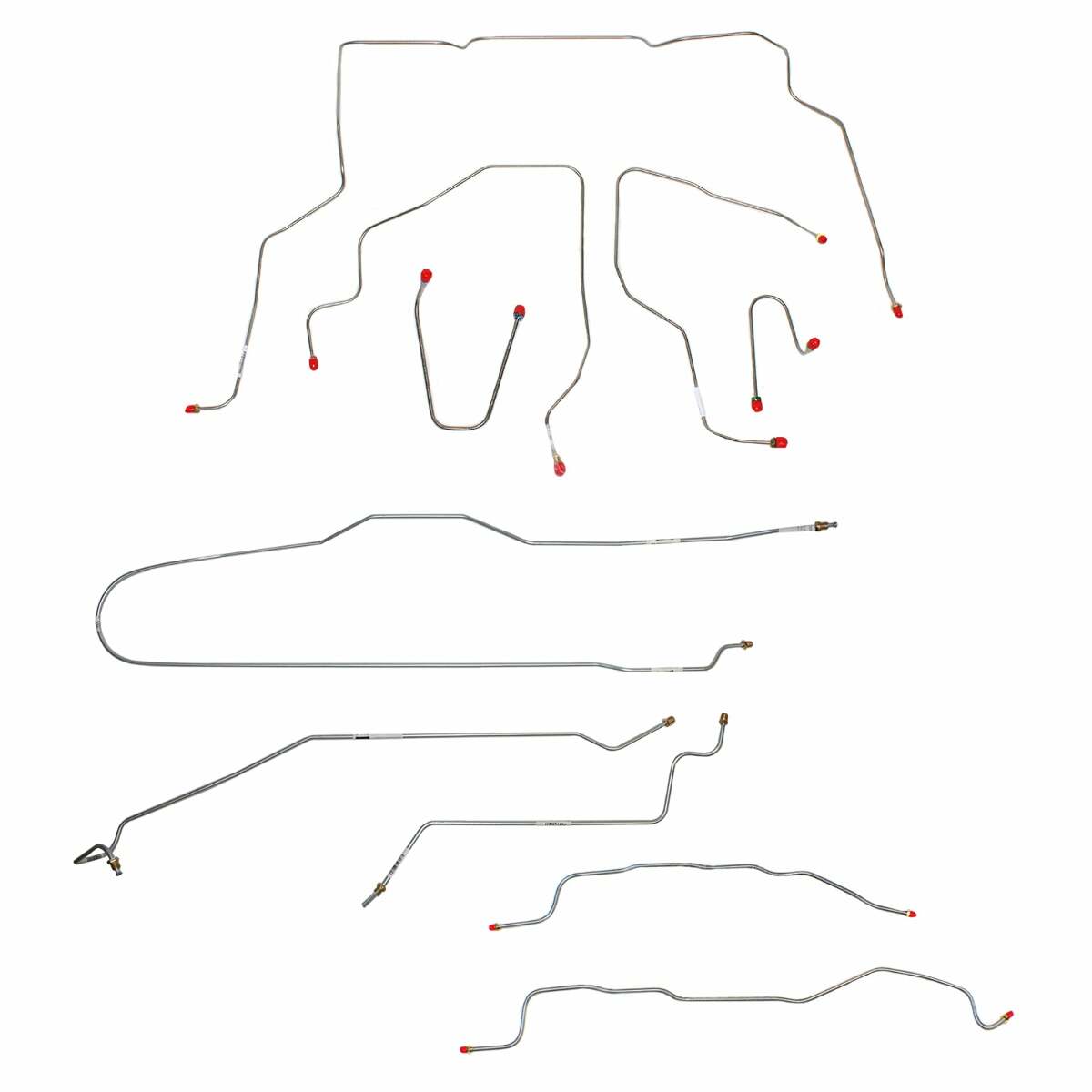 Fits 1995-99 Chevy Suburban, 4WD; Complete Brake Line Kit Stainless CBK0341SS - Complete Brake Line Kit Car Part People