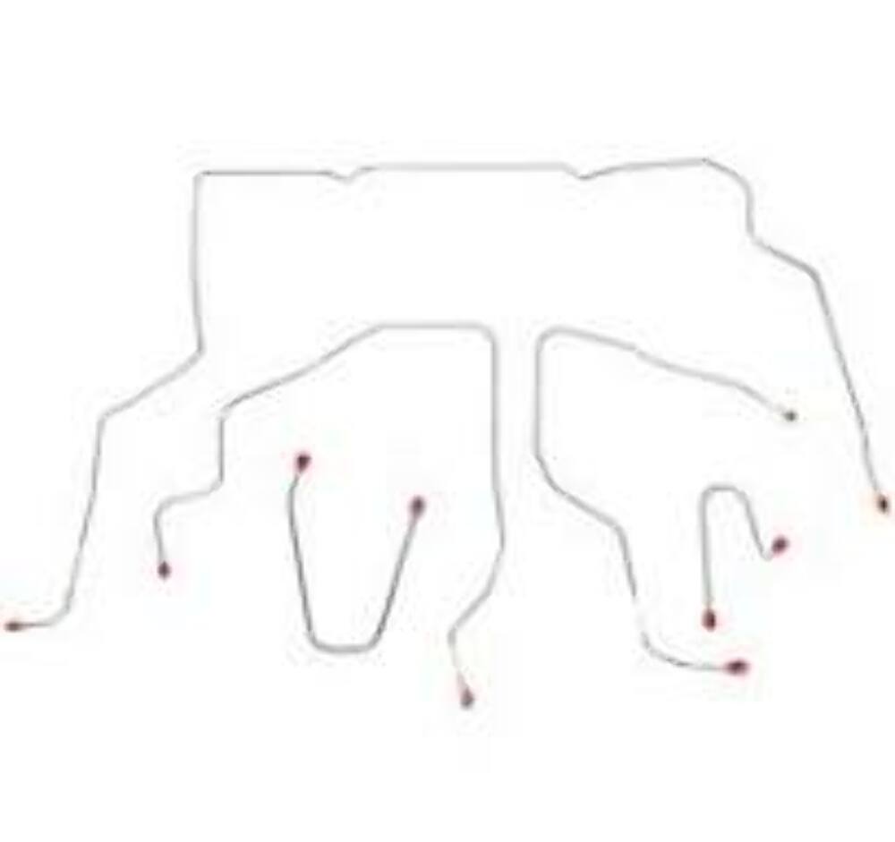 Fits 1995-99 Chevy Suburban, 4WD; Complete Brake Line Kit Stainless CBK0341SS - Complete Brake Line Kit Car Part People