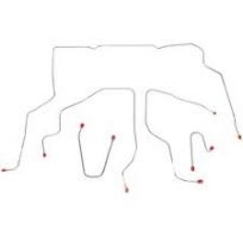 Fits 1995-99 Chevy Suburban, 4WD; Complete Brake Line Kit Stainless CBK0341SS
