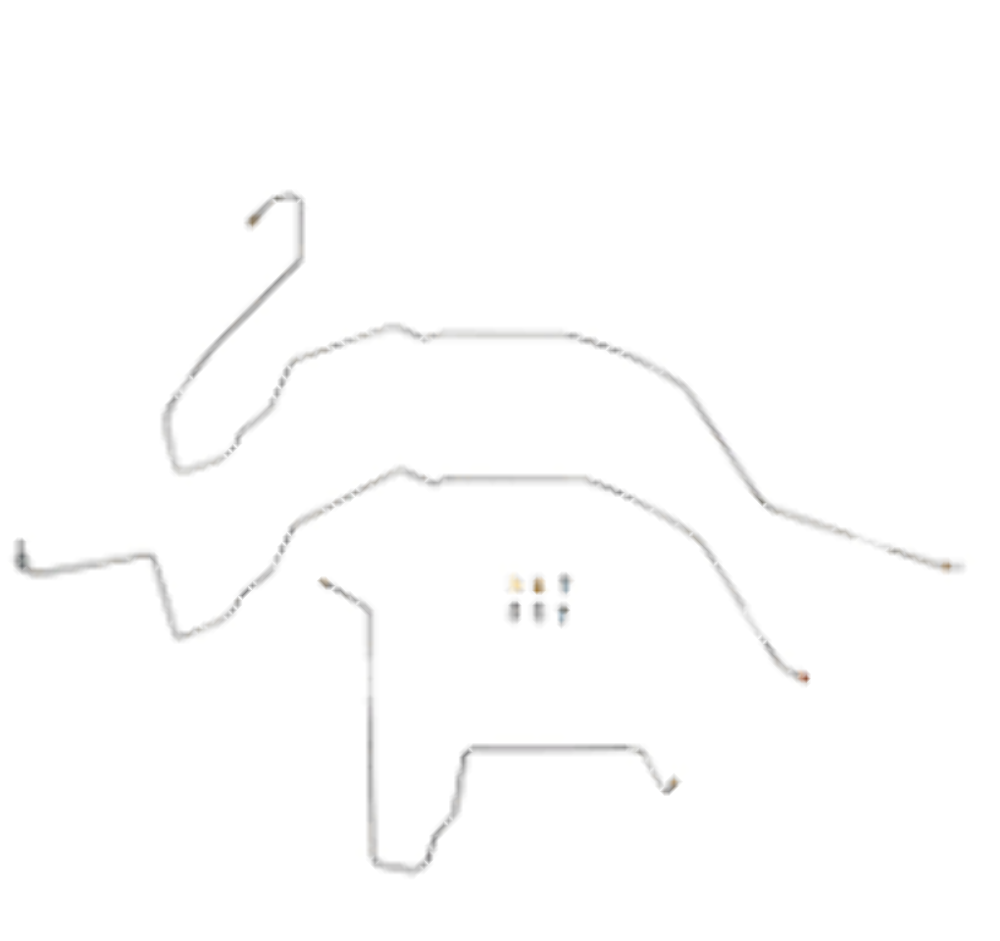 1963-1966 Chevy C10 Short Bed Power Disc Brake Line Conversion Kit CBK0366SS