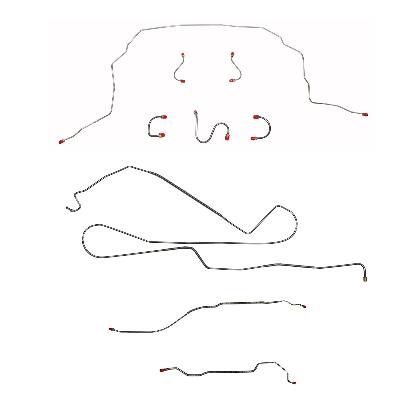 Chevy Complete Brake Line Kit; Fine Lines-CBK0396SS