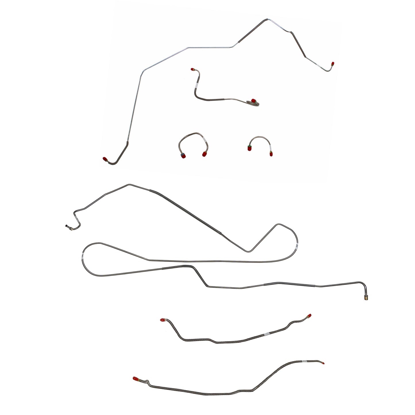 Chevy Complete Brake Line Kit; Fine Lines-CBK0397SS