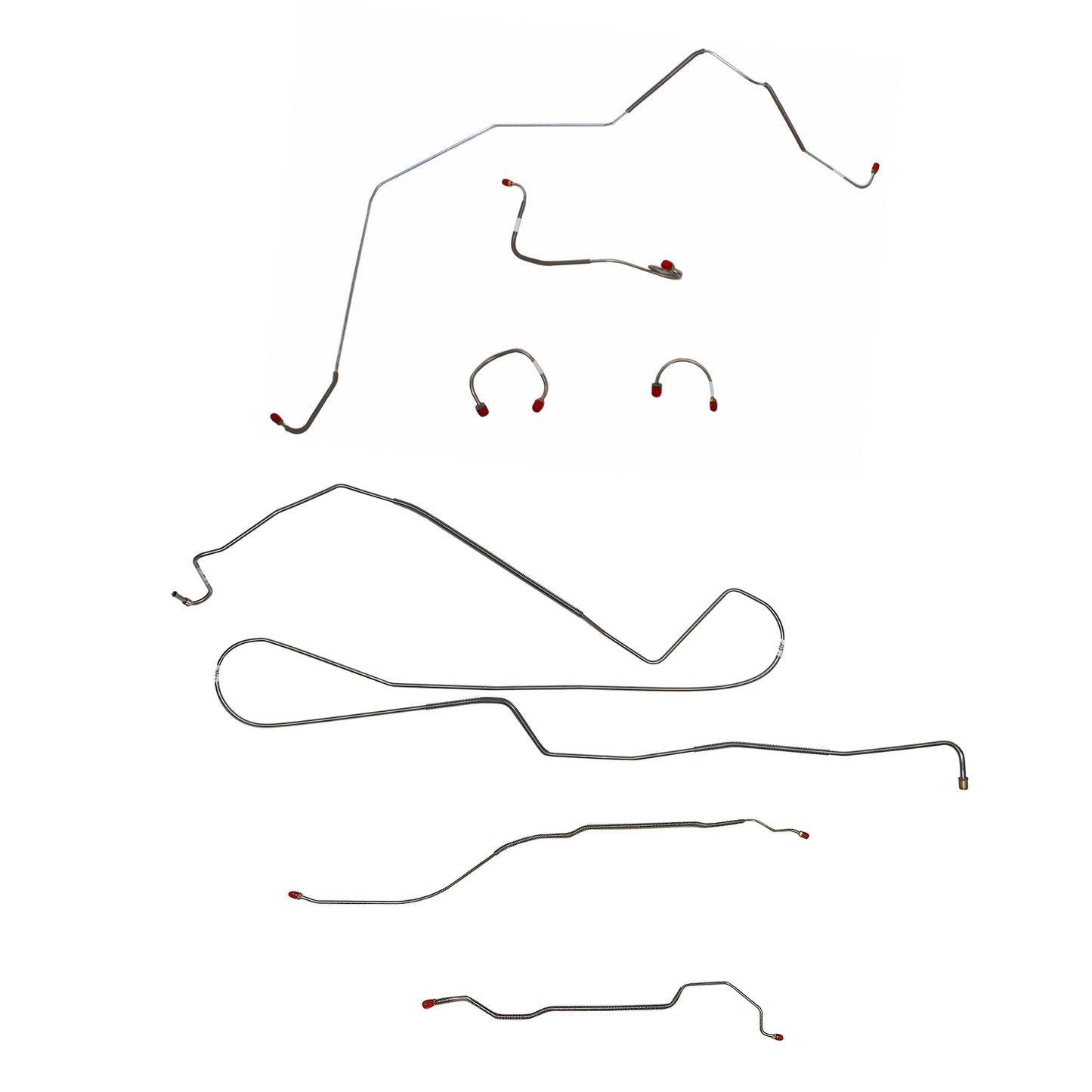 Chevy Complete Brake Line Kit; Fine Lines-CBK0398SS