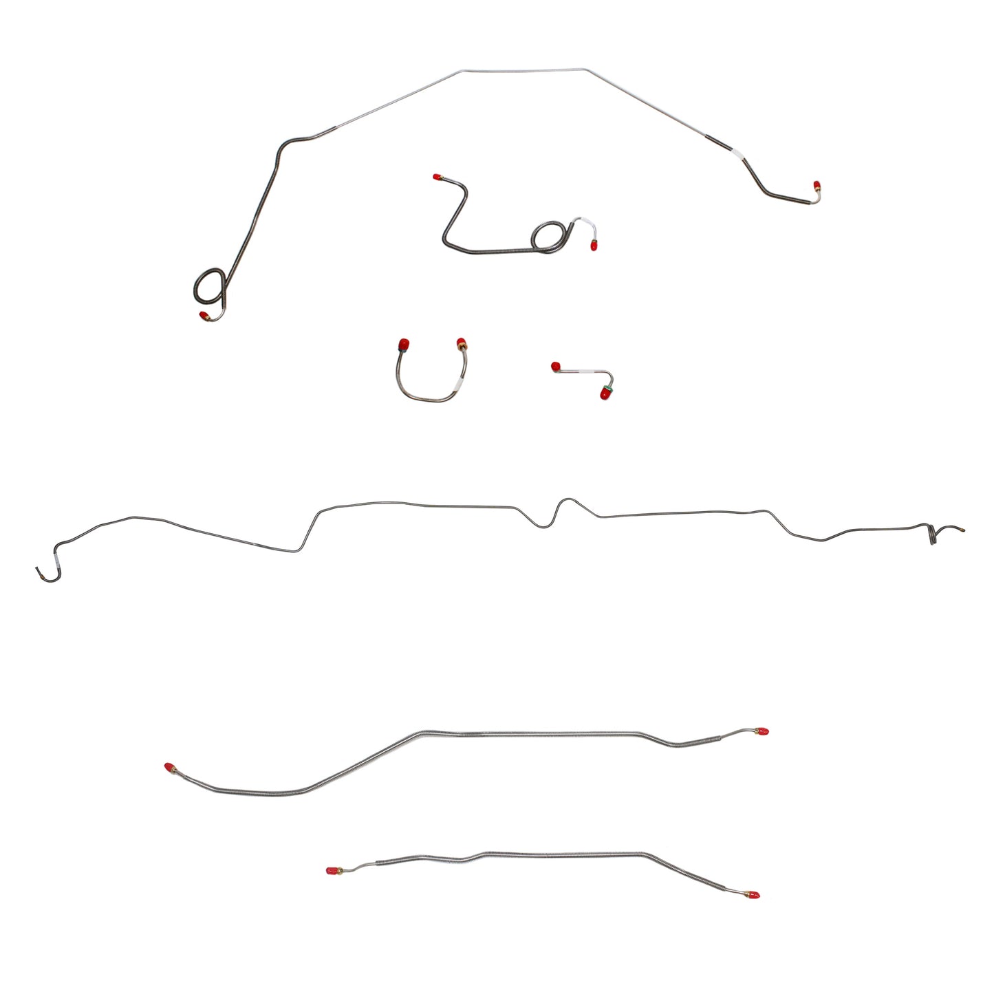 Chevy Complete Brake Line Kit; Fine Lines-CBK0407SS