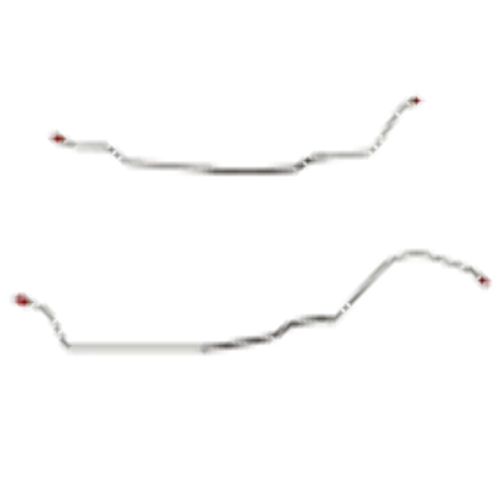 Chevy Conversion Complete Brake Line Kit; Fine Lines-CBK0417SS