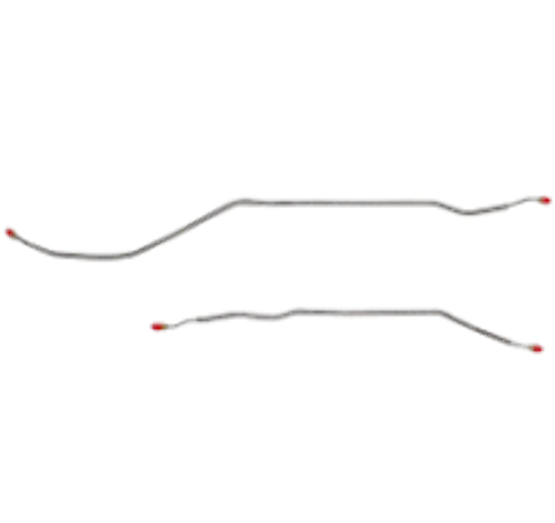 Chevy Conversion Complete Brake Line Kit; Fine Lines-CBK0420SS