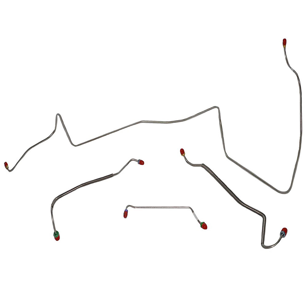 1967 Pontiac LeMans/GTO Complete Brake Line Kit Manual Drum Convertible Stainless CBK0442SS