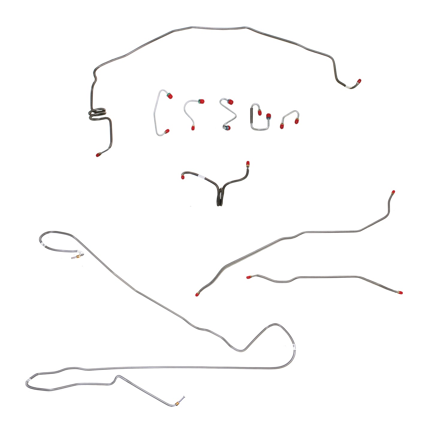 Pontiac Complete Brake Line Kit; Fine Lines-CBK0490SS